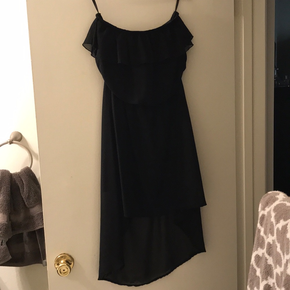 Strapless high low dress